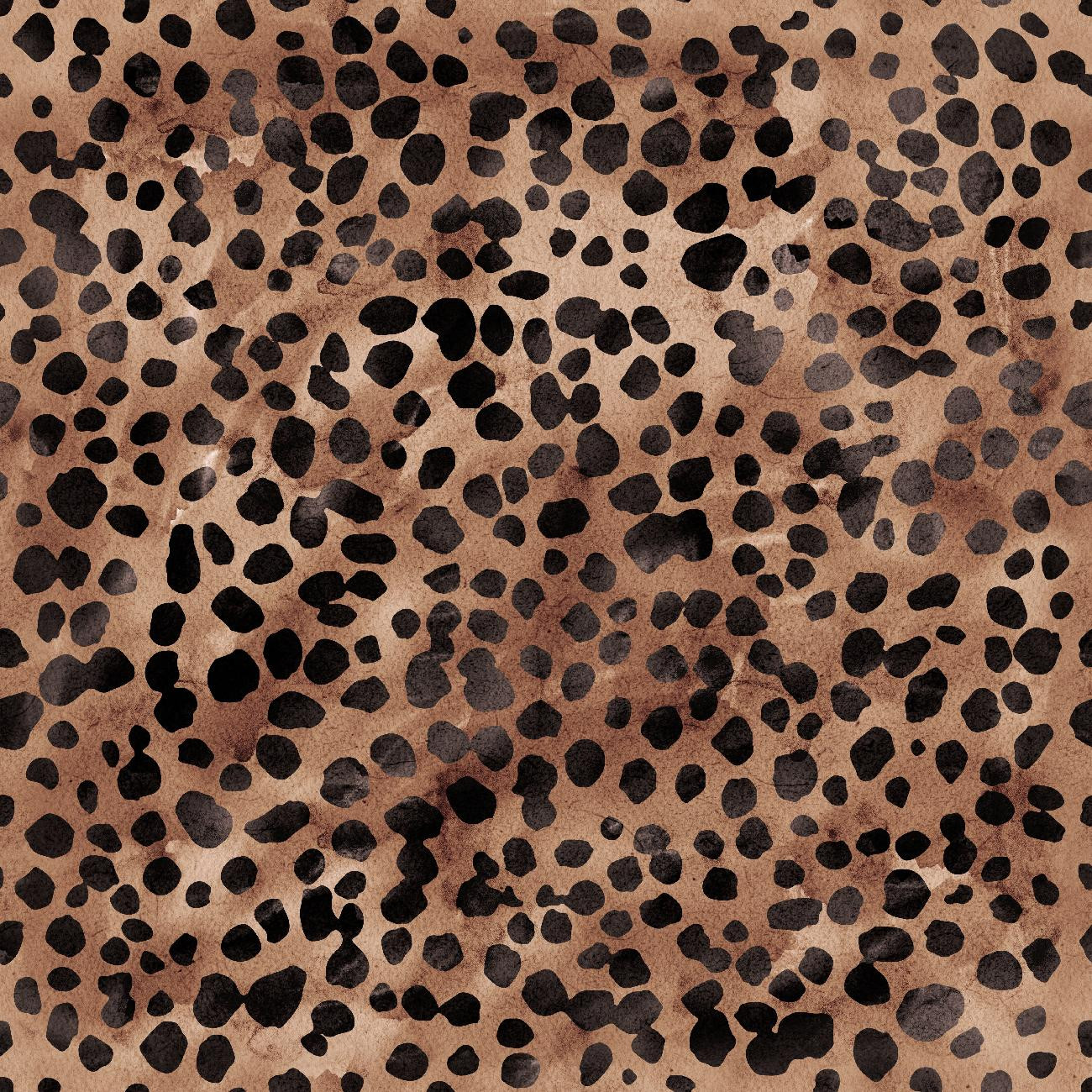ANIMAL SPOTS/ Mocha Mousse  - Waterproof woven fabric