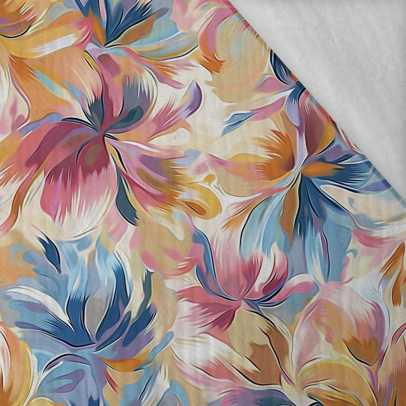 WATERCOLOR FLOWERS wz.8 - Cotton muslin