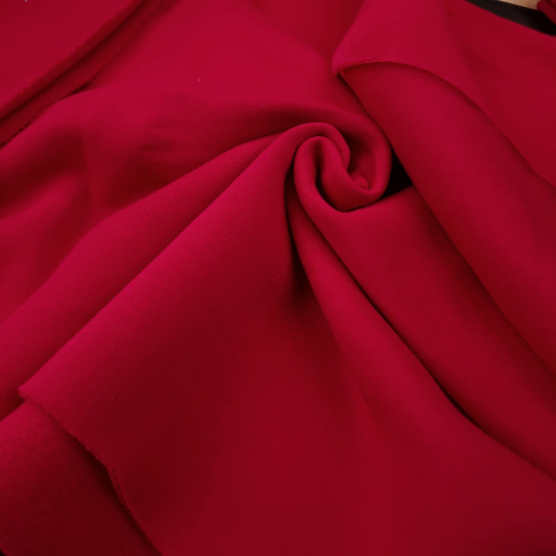 Thick brushed sweatshirt D300 - RED WINE (D-211)