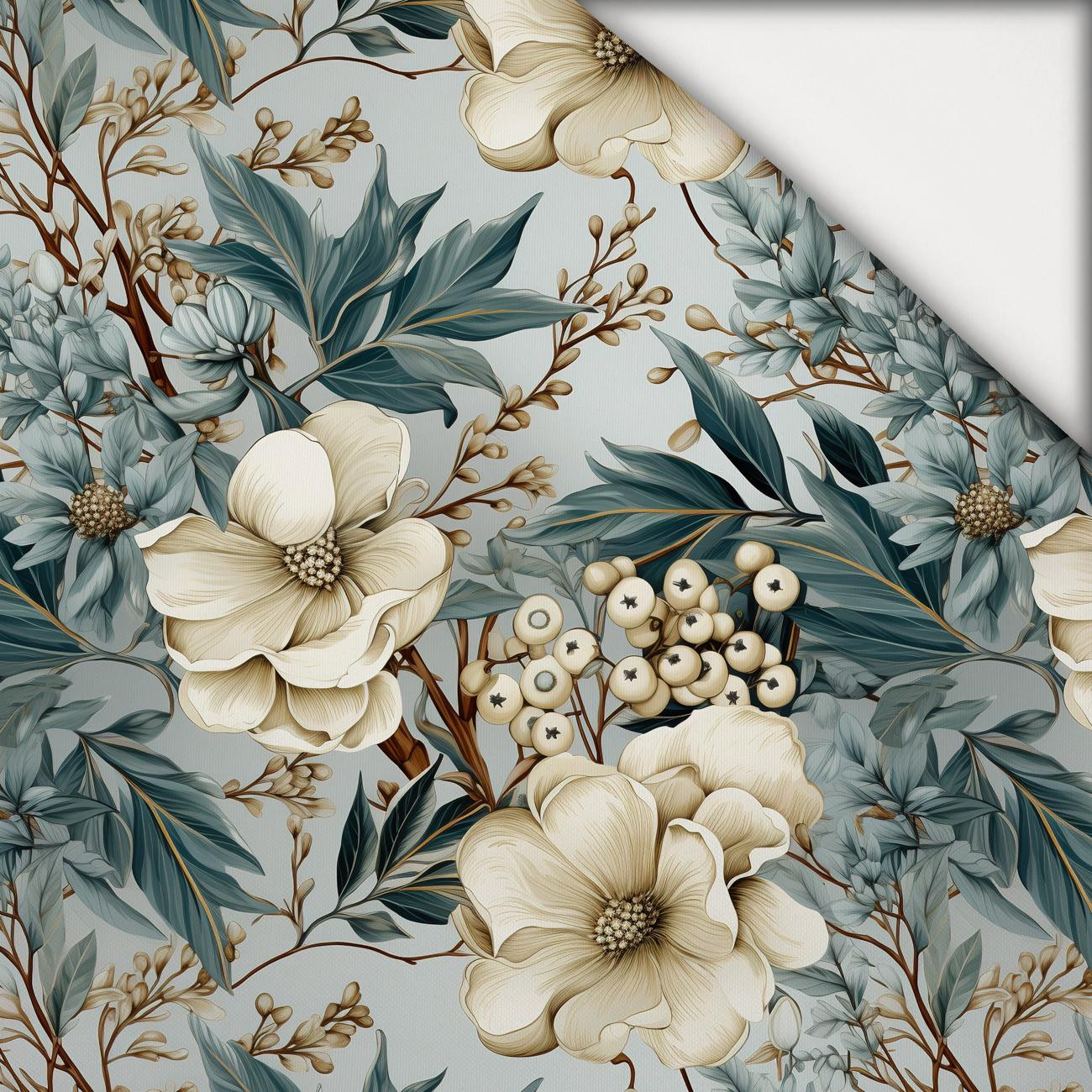 WINTER FLOWERS WZ.1 - light brushed knitwear