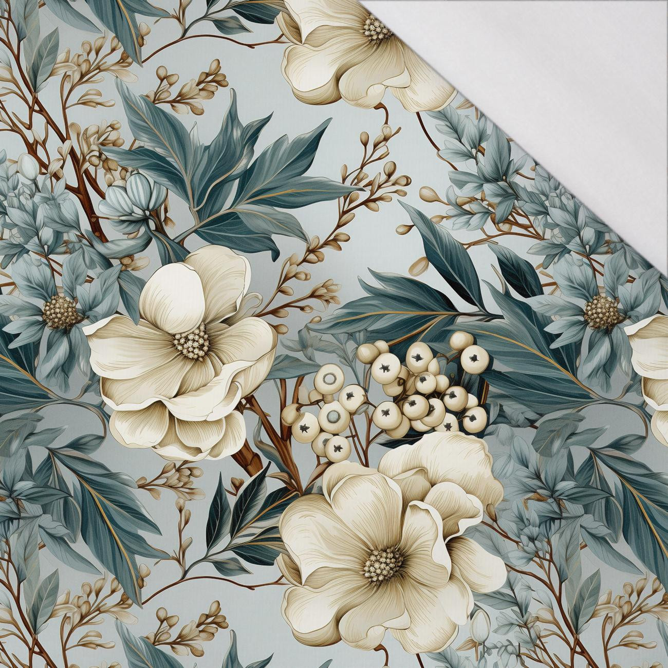 WINTER FLOWERS WZ.1 - Nylon fabric PUMI