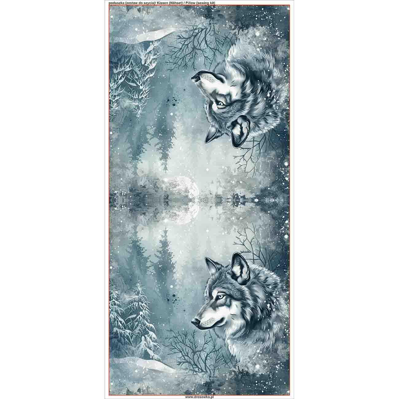 PILLOW 45X45 - WINTER WOLF VZ. 1 - sewing set