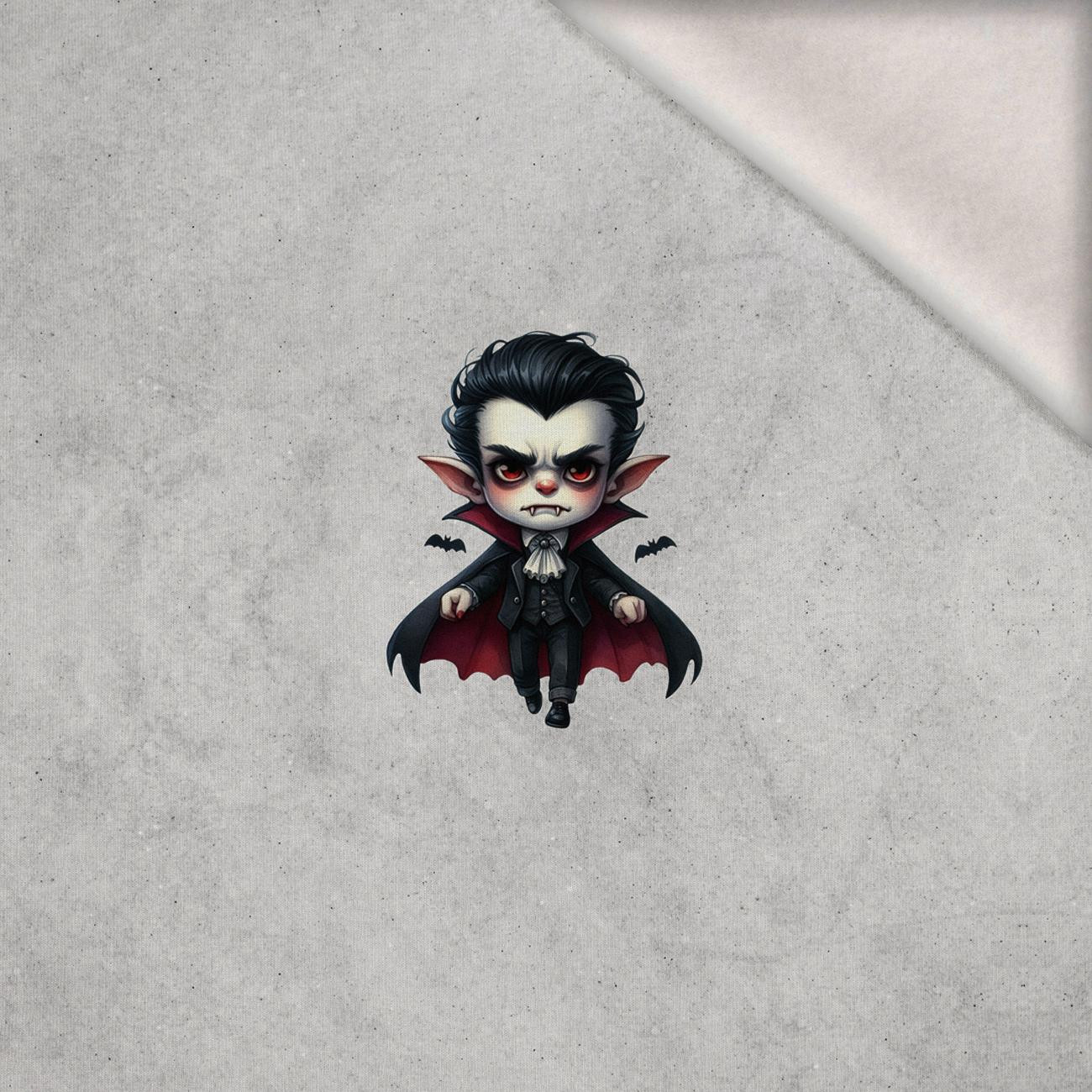 DRACULA CUTE HALLOWEEN WZ. 1 -  PANEL (60cm x 50cm) brushed knitwear with elastane ITY