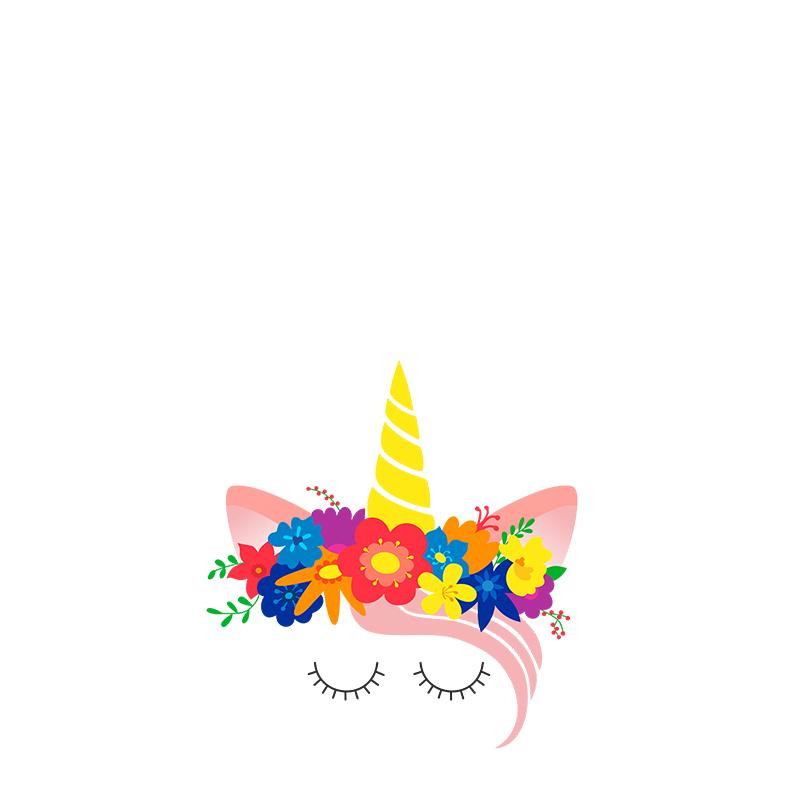 UNICORN / flowers - panel