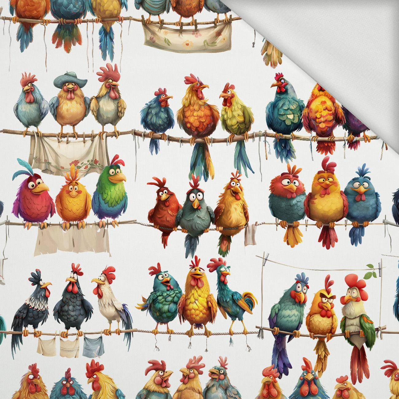 ANIMALS WZ.10 - looped knit fabric