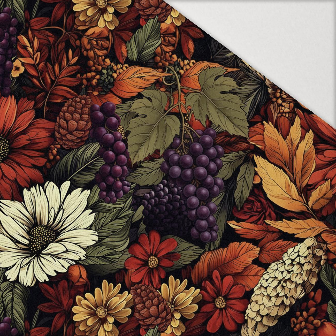 AUTUMN FLOWERS wz.21 - Hydrophobic brushed knit AUTUMN FLOWERS wz.21 - Hydrophobic brushed knit
