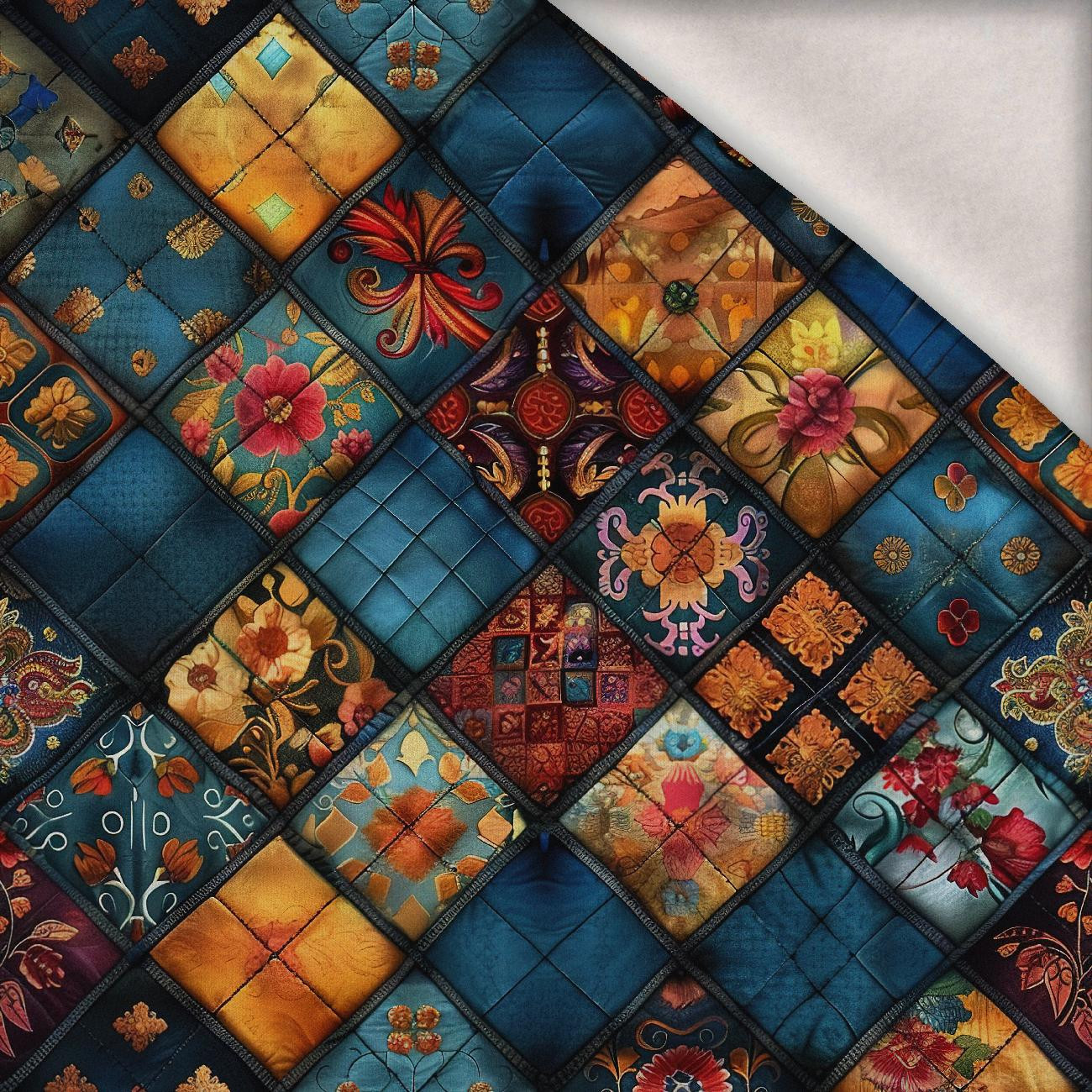 Batik Quilt wz.10 - brushed knitwear with elastane ITY