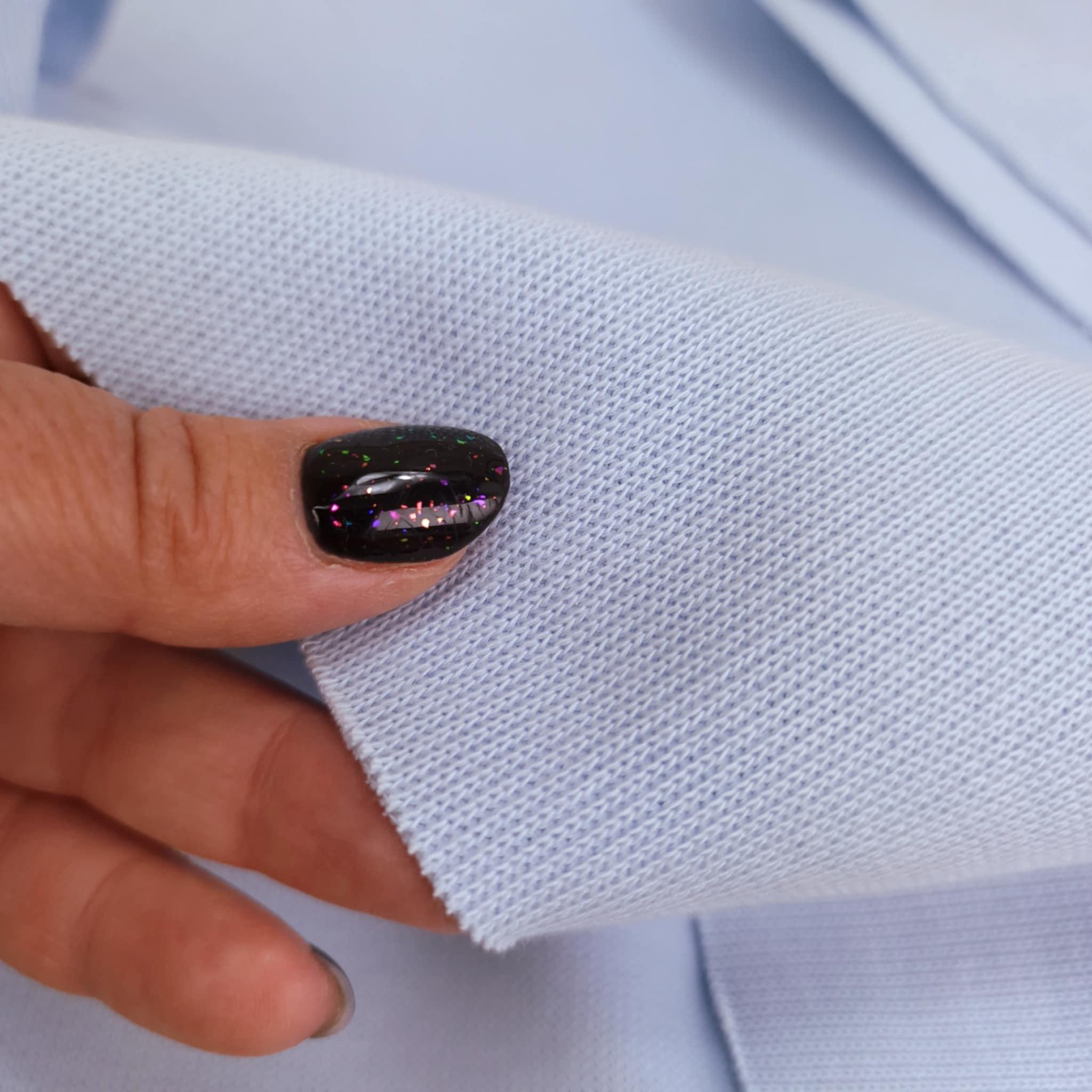 Exclusive Sweater-Knit Sweatshirt Fabric "Margot" - LIGHT BLUE (D-63)