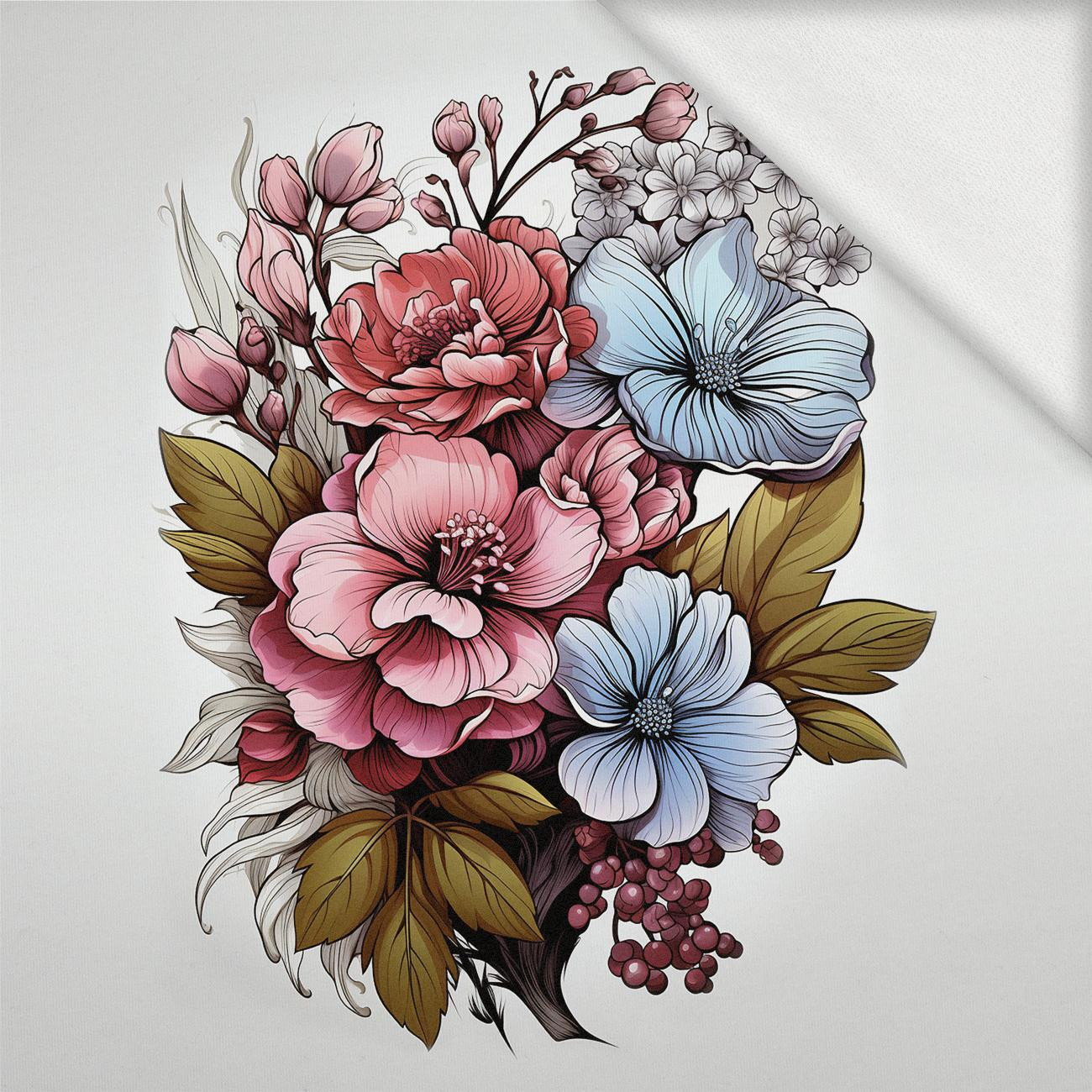 BOUQUET OF FLOWERS WZ.8 - panel (75cm x 80cm) looped knit