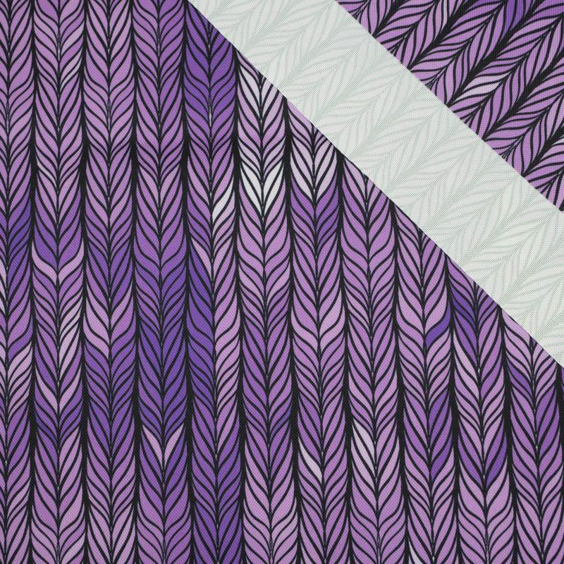 BRAID / purple - Waterproof woven fabric
