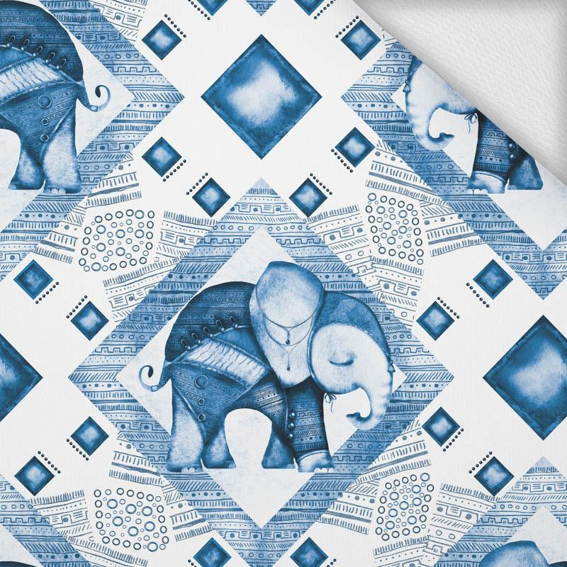 INDIE CHARM / blue (CLASSIC BLUE) - looped knit fabric