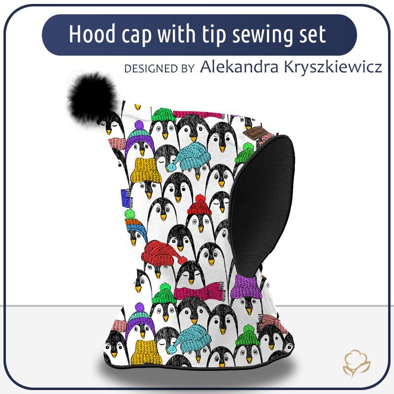 Kid’s hood cap sewing set  - leaves wz.2 