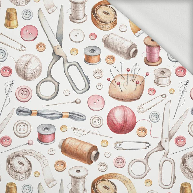 SEWING (HOBBIES AND JOBS) - grey / white - looped knit fabric