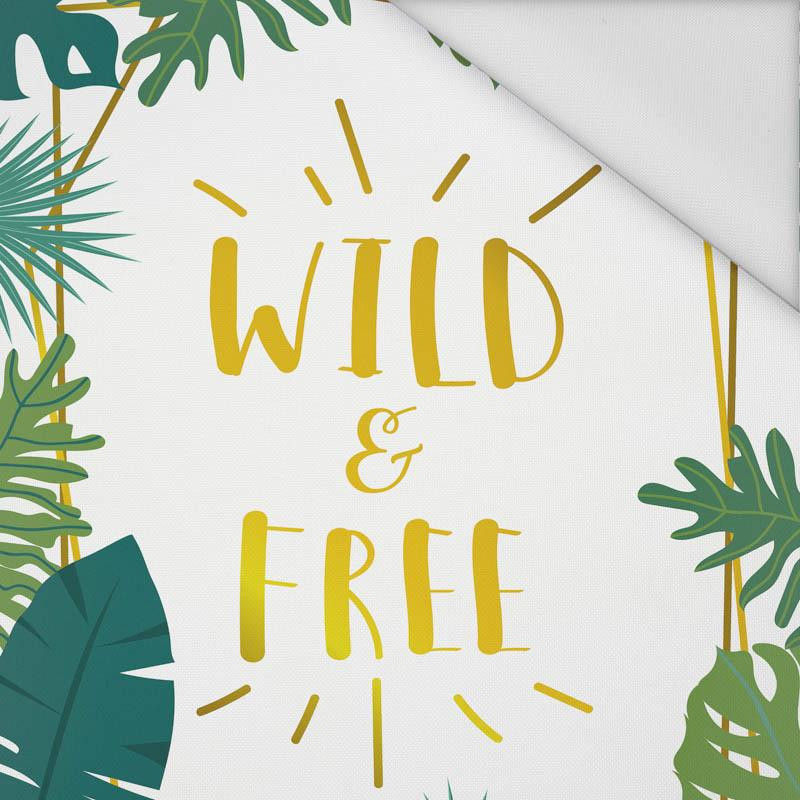 LEAVES (WILD & FREE) - panel Waterproof woven fabric