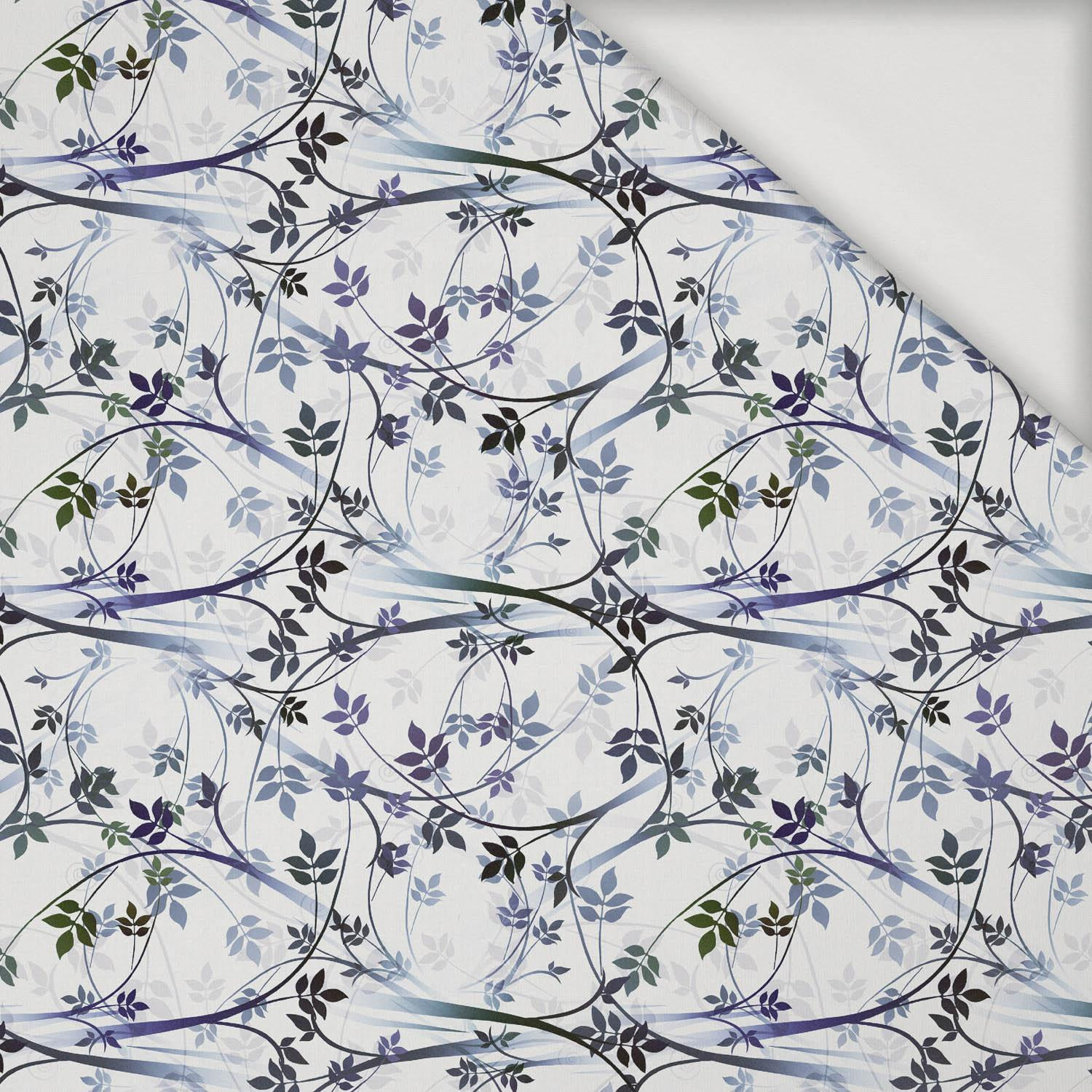 LEAVES pattern no. 2 (grey) - Viscose jersey