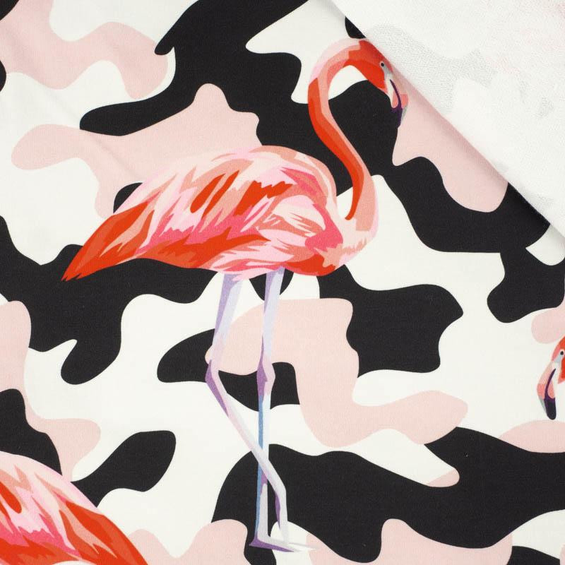 CAMOUFLAGE FLAMINGOS - looped knit SP250