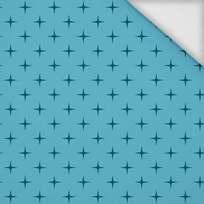 FIRST STAR ( dark blue ) / turquoise - looped knit 