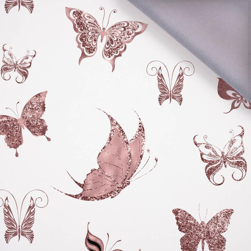 BUTTERFLIES (GLITTER BUTTERFLIES) / white - softshell