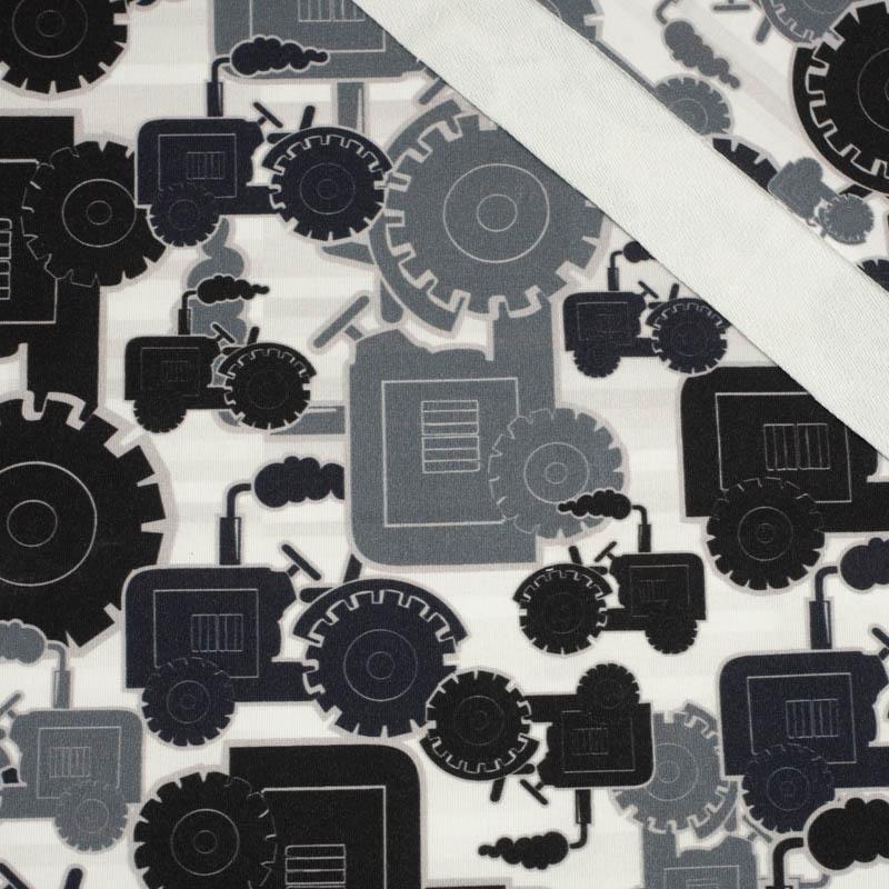 TRACTORS / gray - looped knit 