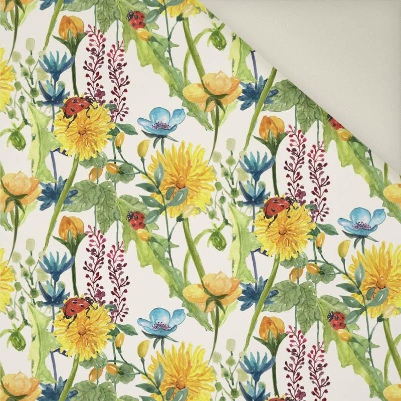 LADYBIRDS IN THE MEADOW (IN THE MEADOW)- Upholstery velour 