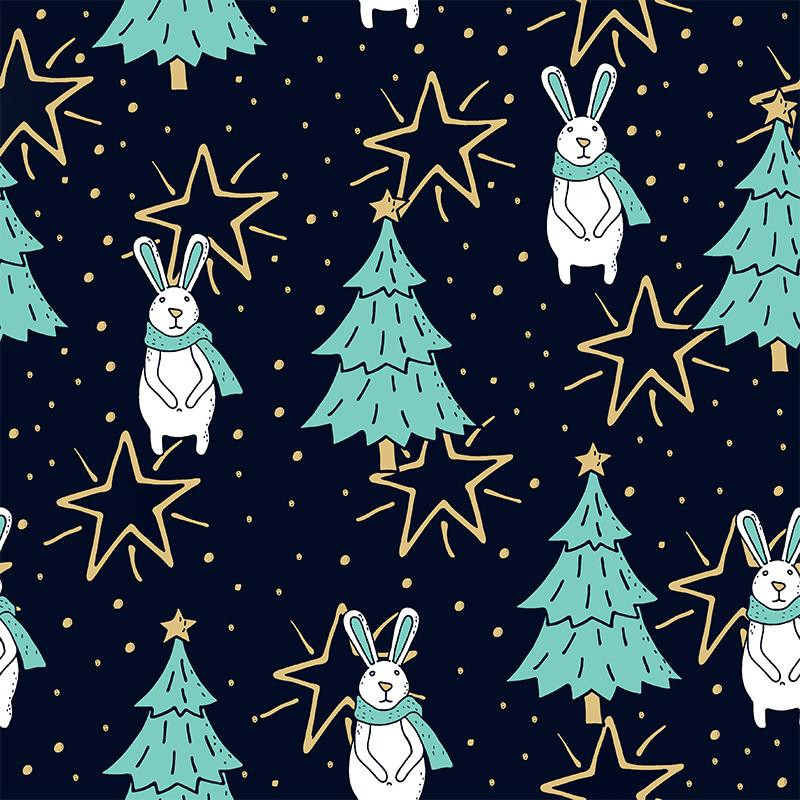 DOGS WITH CHRISTMAS TREES