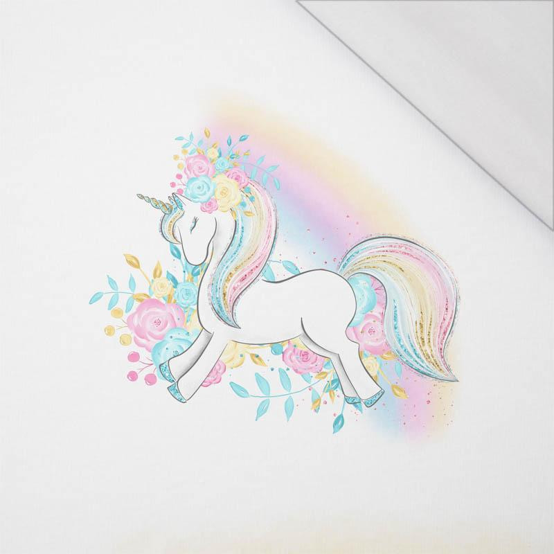 UNICORN / streamers (WONDERLAND) - SINGLE JERSEY PANORAMIC PANEL (60cm x 155cm)