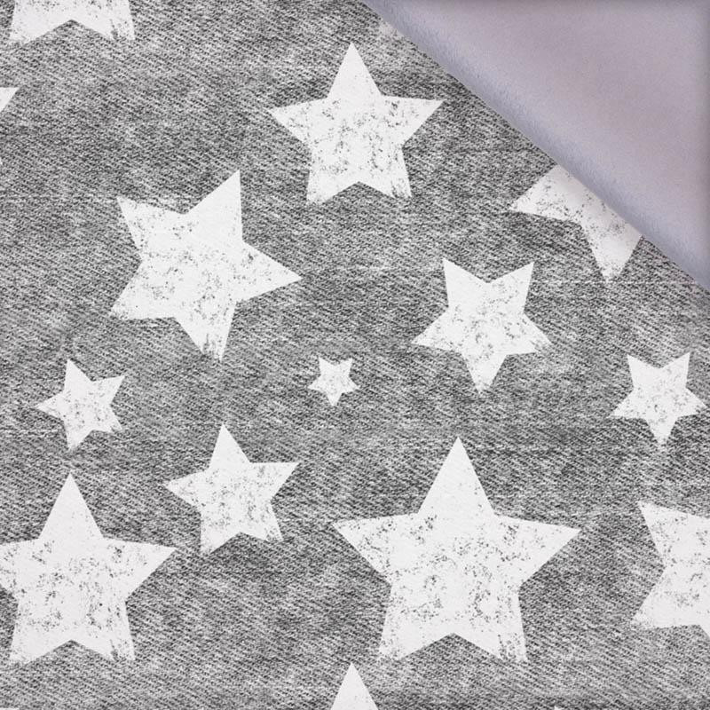 WHITE STARS / vinage look jeans (grey) - softshell