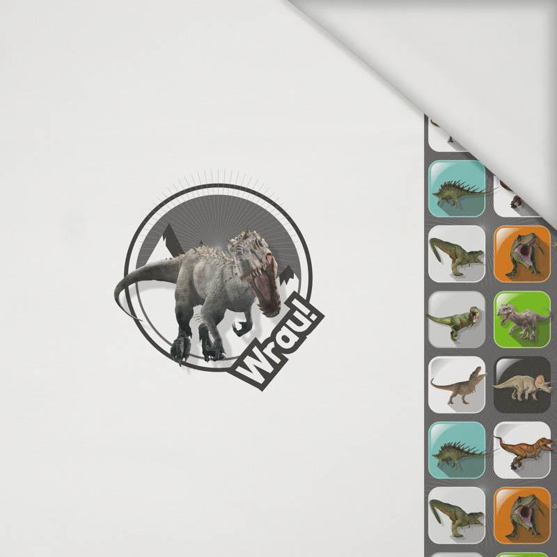 DINO TILES PAT. 4 / Tyrannosaur -  panel,Viscose jersey