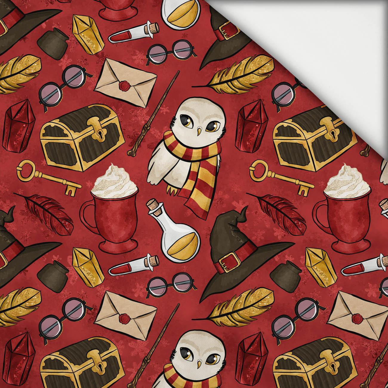 MAGIC MIX PAT. 2 (MAGIC SCHOOL) / red - brushed knitwear with elastane ITY