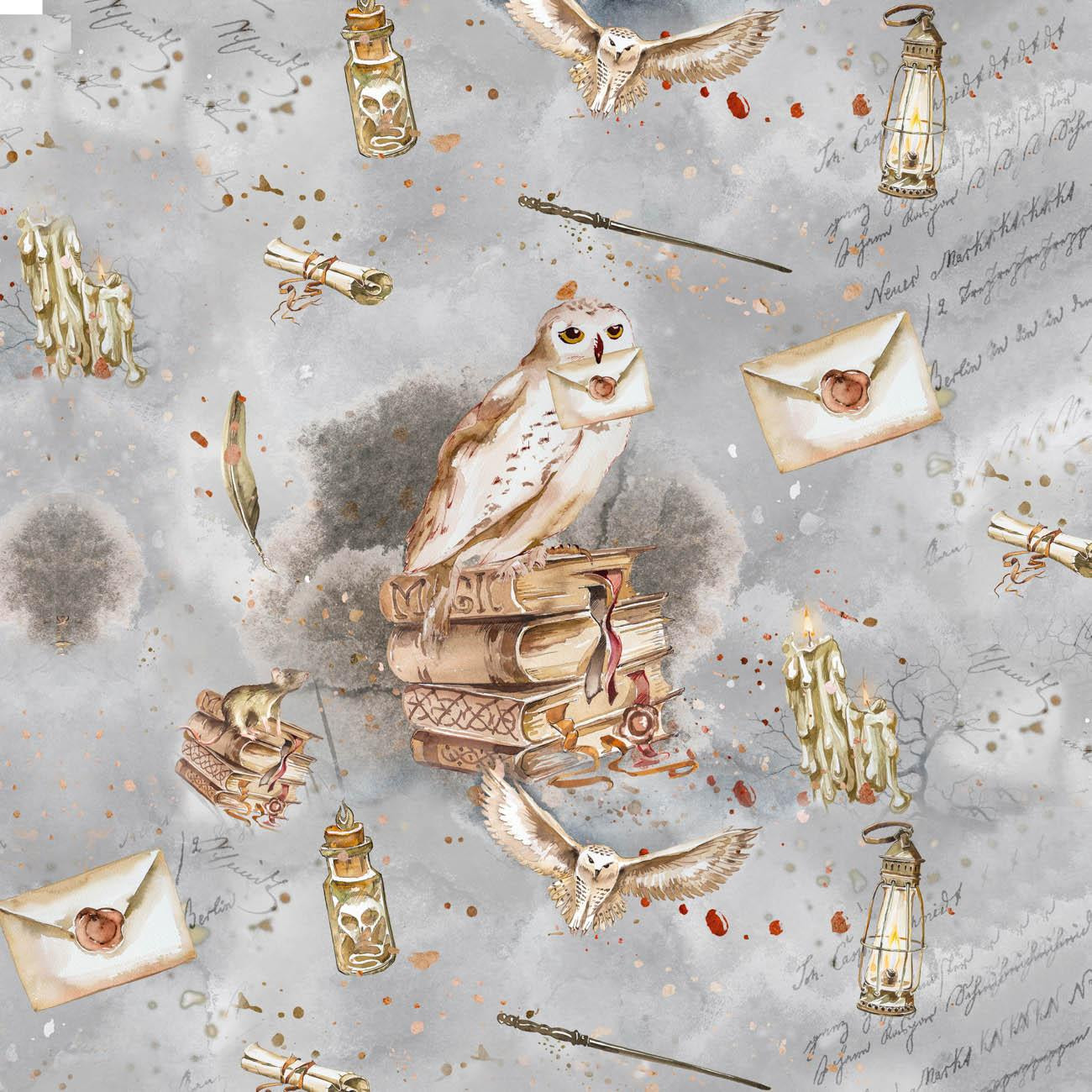 OWL PAT. 3 (MAGIC) - panel (60cm x 50cm)