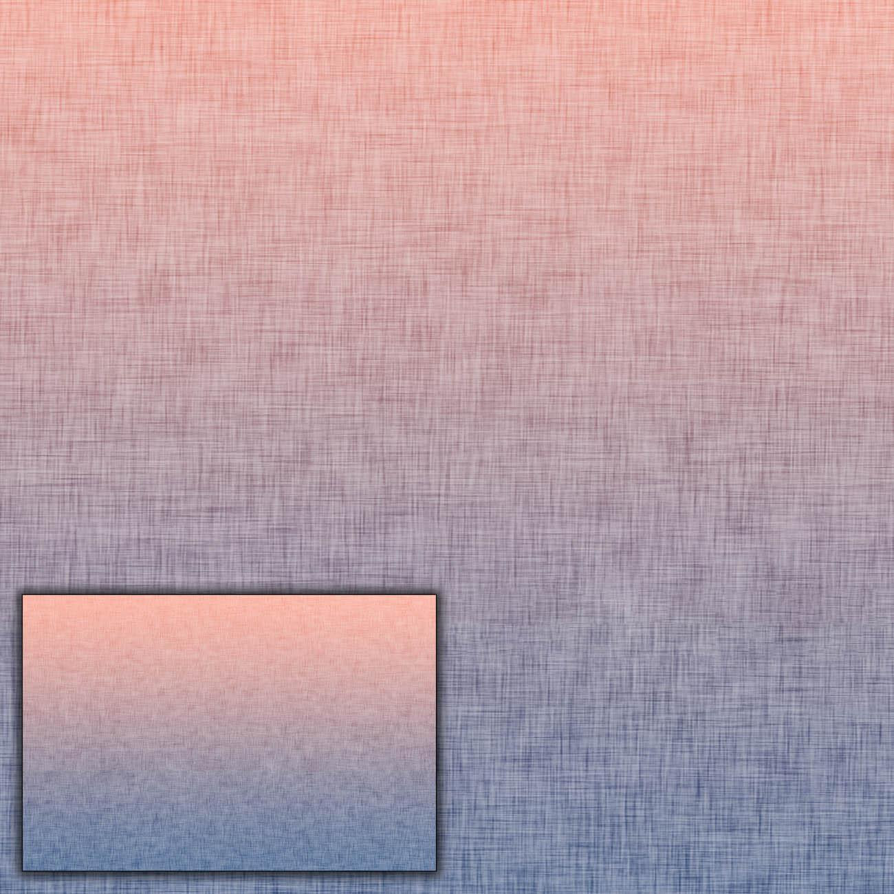 OMBRE / ACID WASH - blue (peach) - PANORAMIC PANEL (110cm x 165cm)