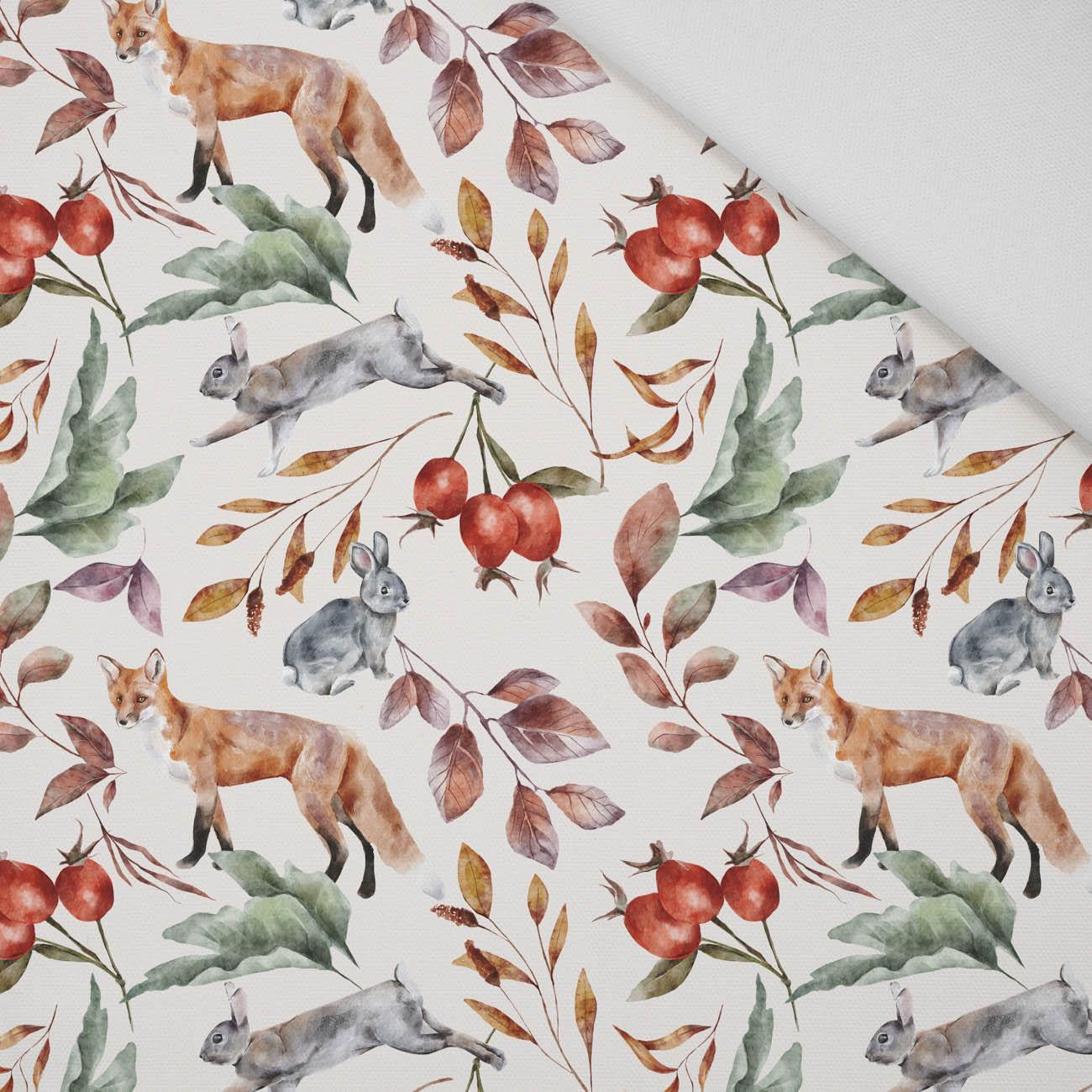 FOREST ANIMALS PAT. 2 / WHITE (COLORFUL AUTUMN) - Panama 220g