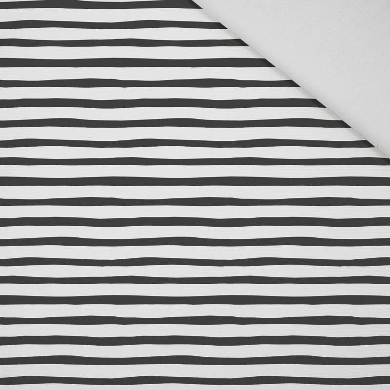 STRIPES - BLACK AND WHITE (BIRDS IN LOVE) - Panama 220g