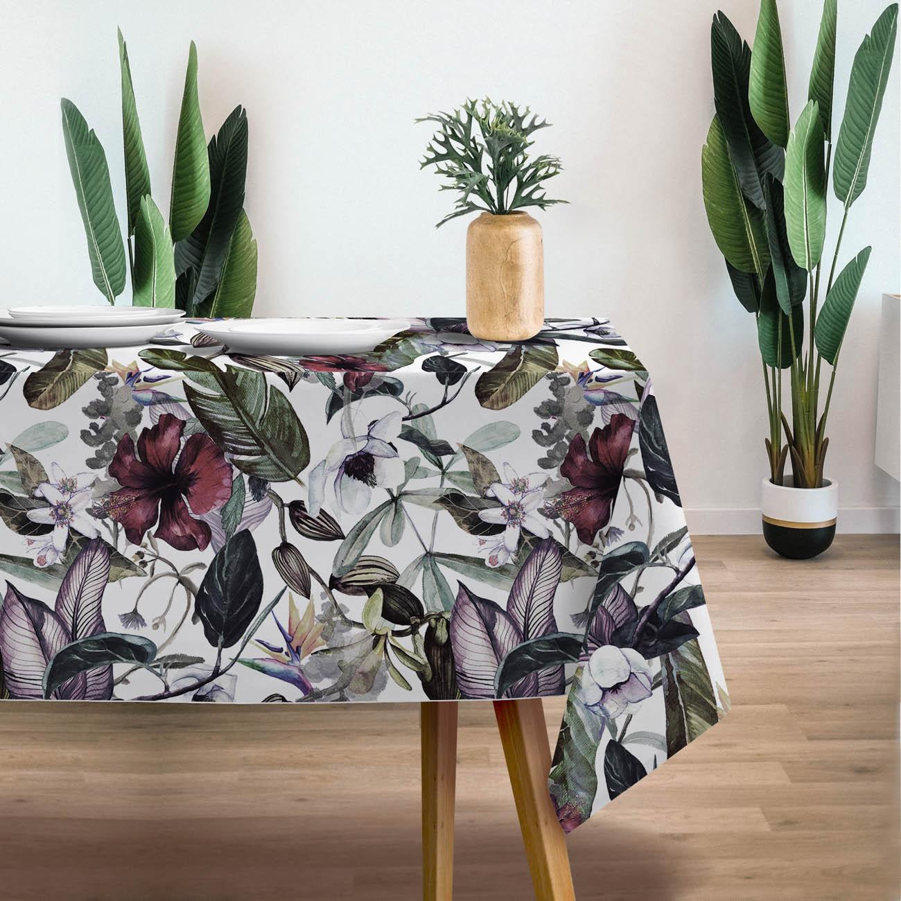 PARADISE FLOWERS - Woven Fabric for tablecloths