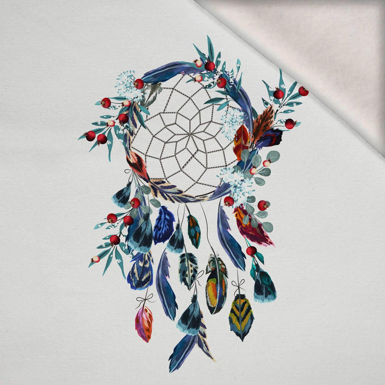 WATERCOLOR DREAMCATHER - panel (75cm x 80cm) brushed knitwear with elastane ITY