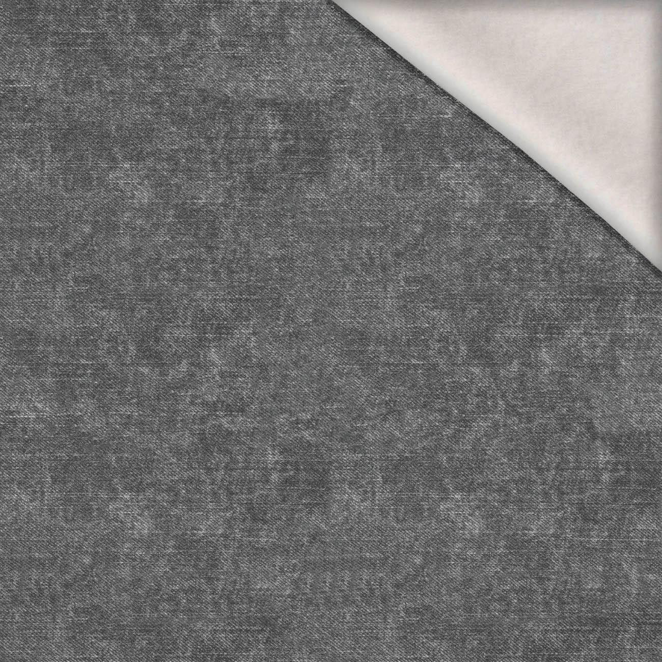 ACID WASH / GREY - brushed knitwear with elastane ITY