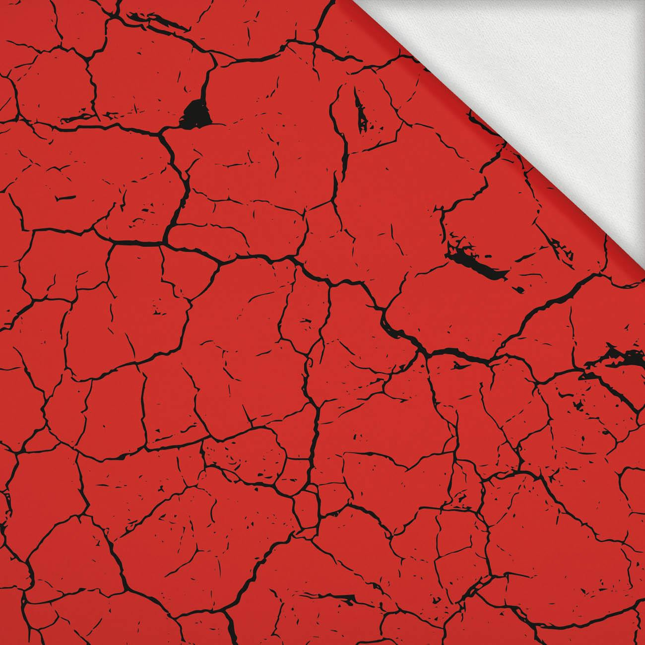 RED SCORCHED EARTH (black) - looped knit fabric with elastane ITY RED SCORCHED EARTH (black) - looped knit fabric with elastane ITY