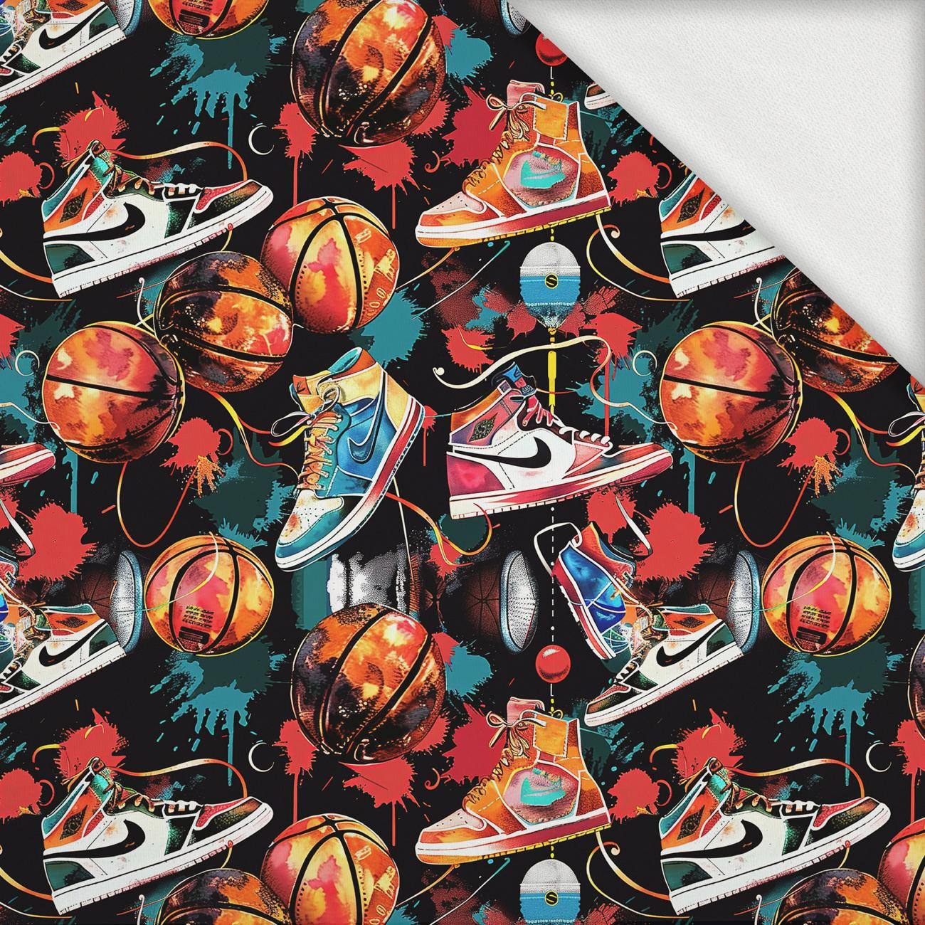 BASKETBALL - looped knit fabric with elastane ITY BASKETBALL - looped knit fabric with elastane ITY