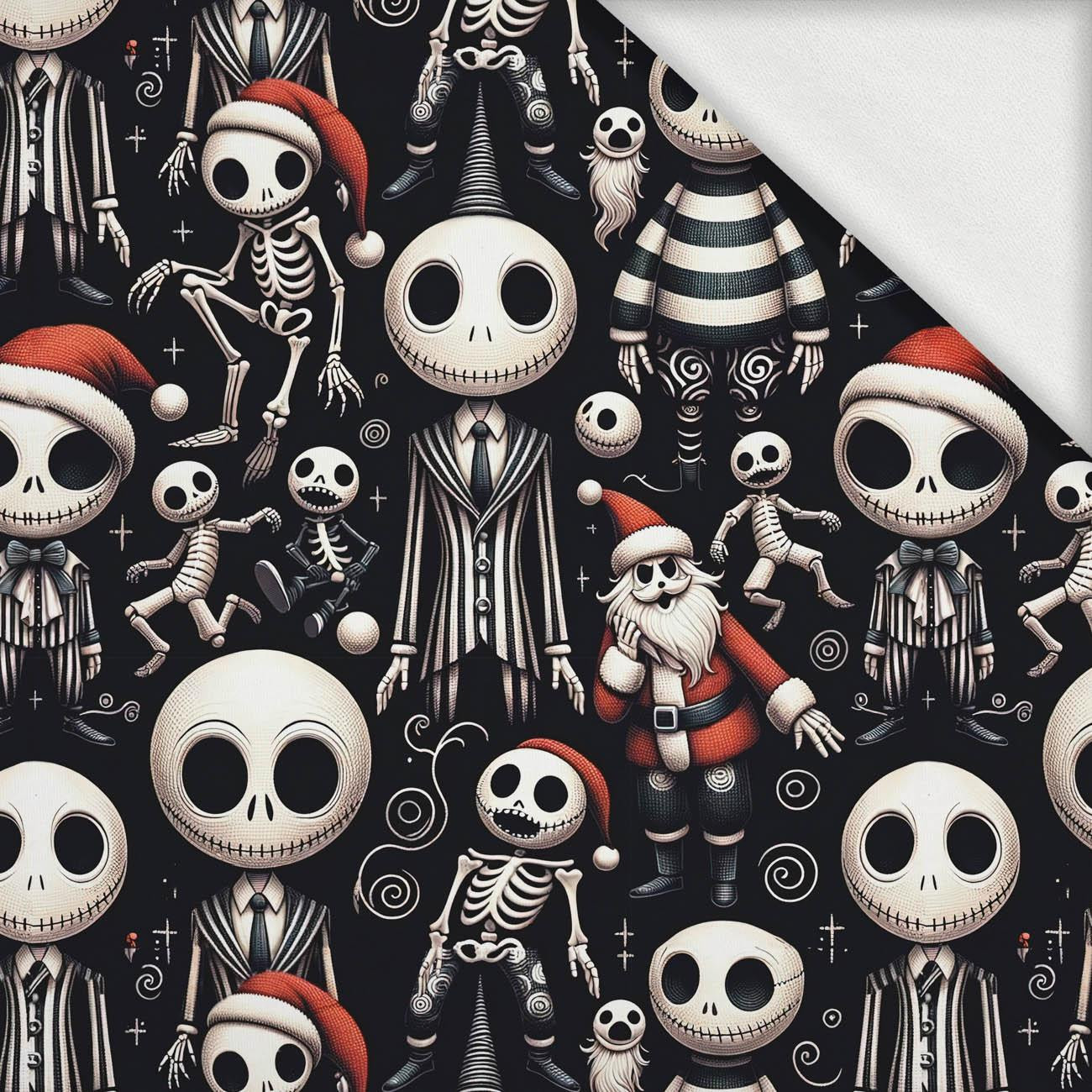 SKELETONS AND SANTAS - looped knit fabric with elastane ITY SKELETONS AND SANTAS - looped knit fabric with elastane ITY