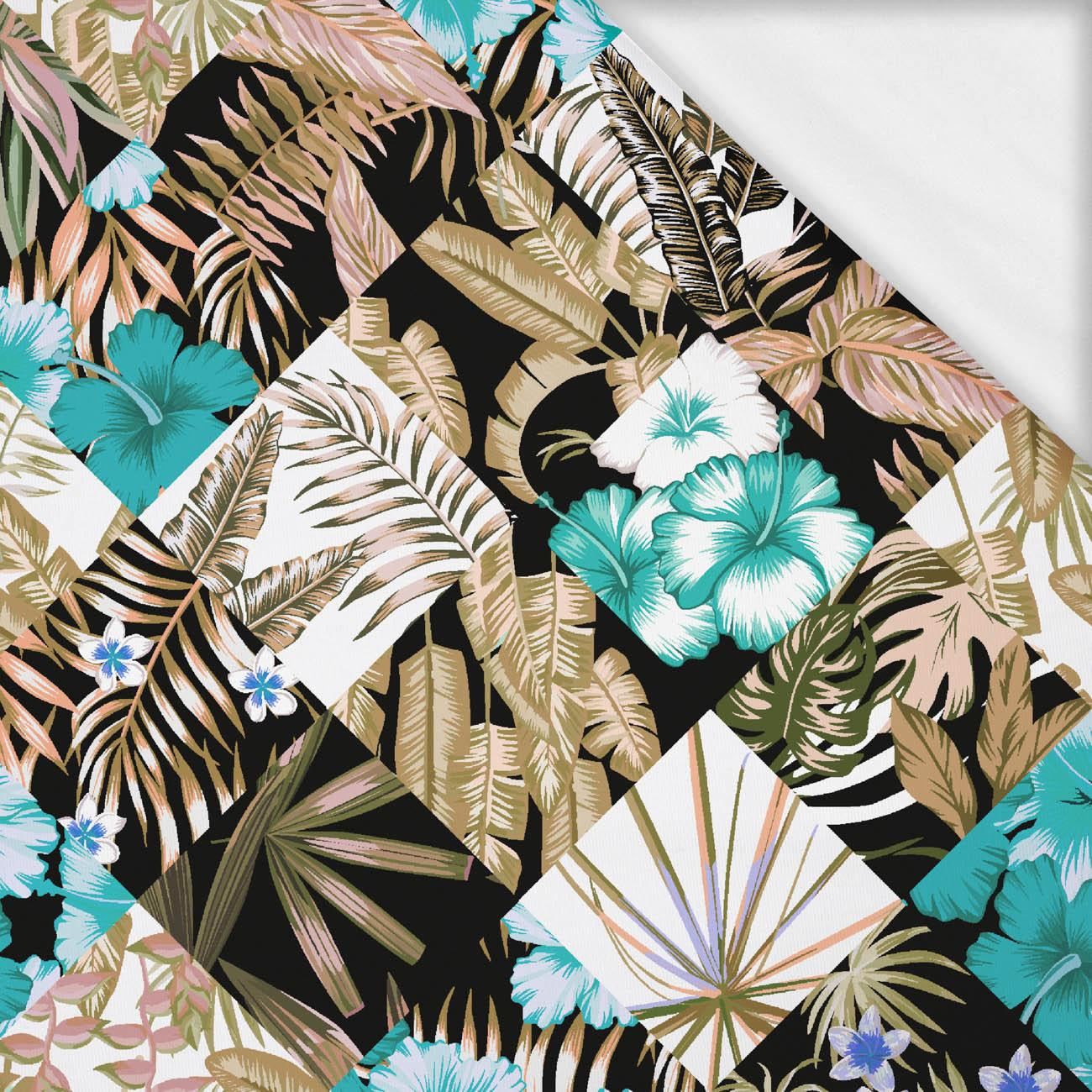 TROPICAL CHECK / golden- single jersey with elastane ITY