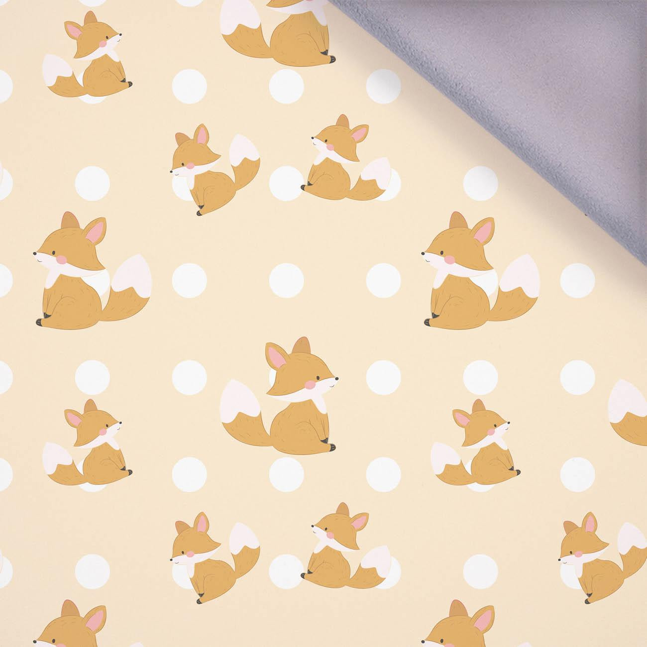 FOXES / polka dots - softshell