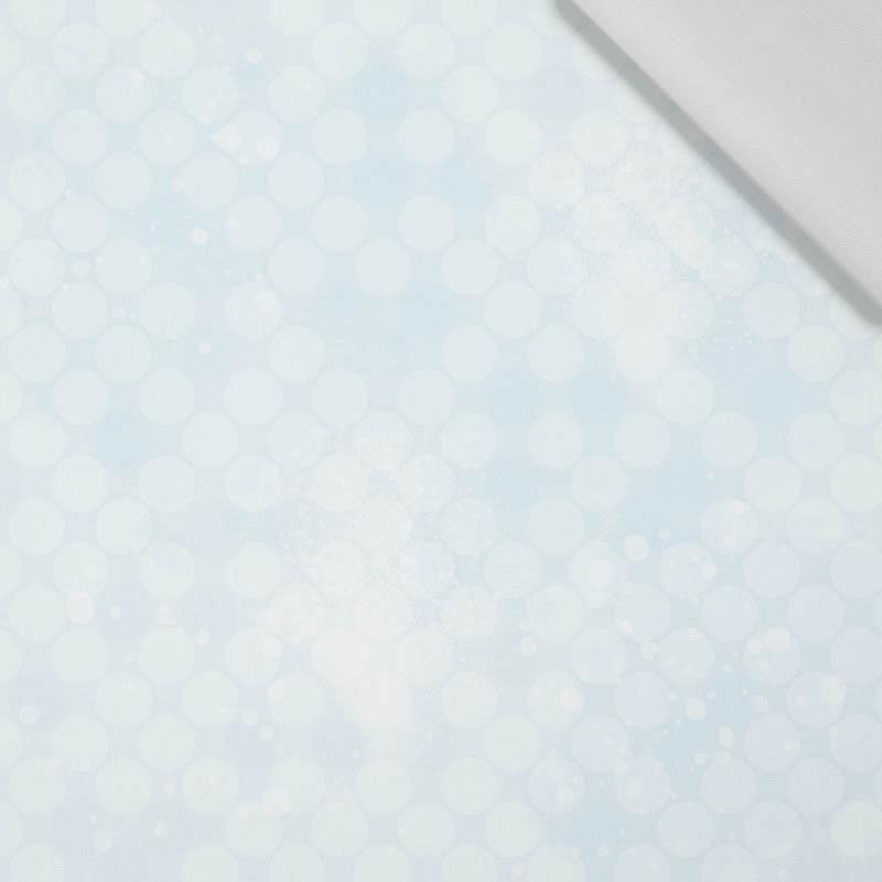 HOARFROST / circles (WINTER IN THE MOUNTAINS) - Cotton woven fabric