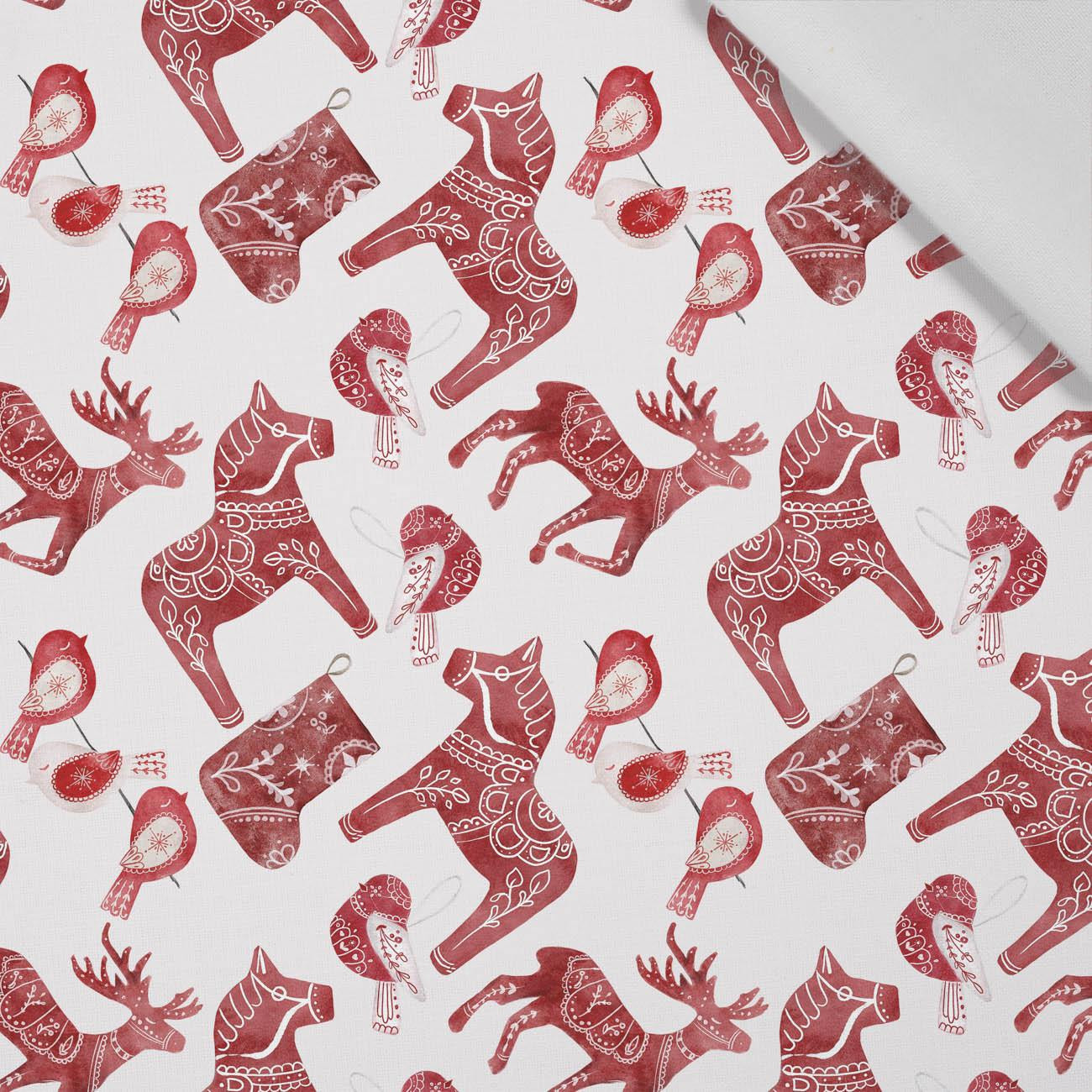 WINTER ANIMALS pat. 3 (NORDIC CHRISTMAS) - Cotton woven fabric