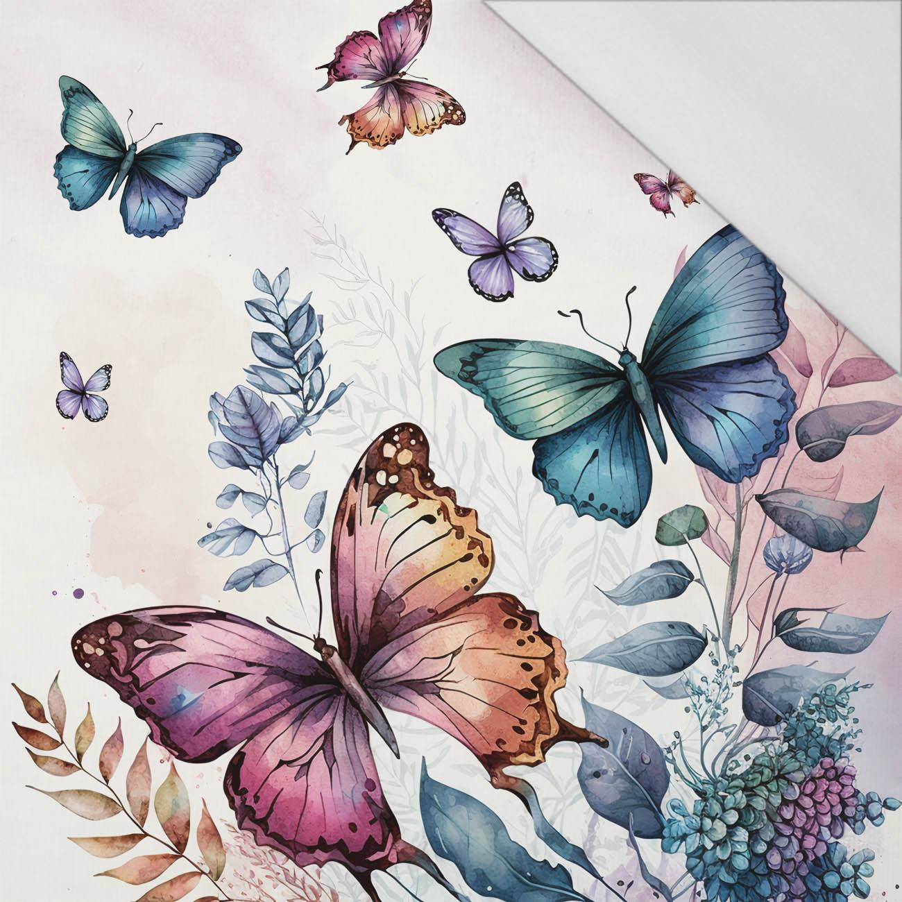 BEAUTIFUL BUTTERFLY PAT. 4 - panel (75cm x 80cm) SINGLE JERSEY PANEL