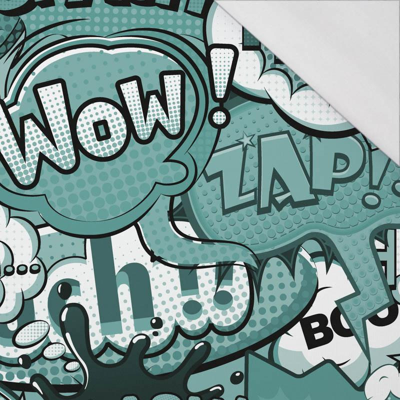 COMIC BOOK (mint) - single jersey with elastane 