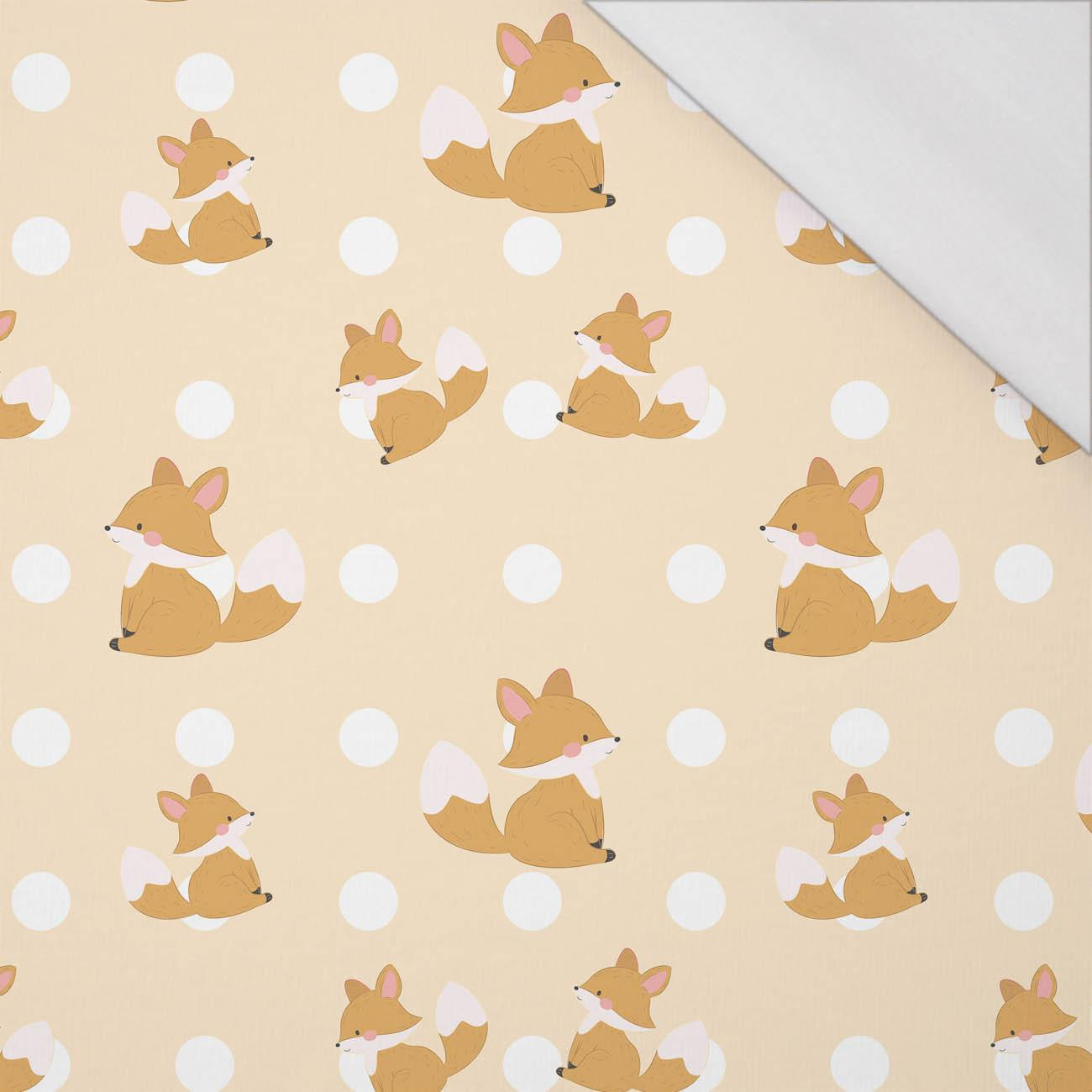 FOXES / polka dots - single jersey with elastane 