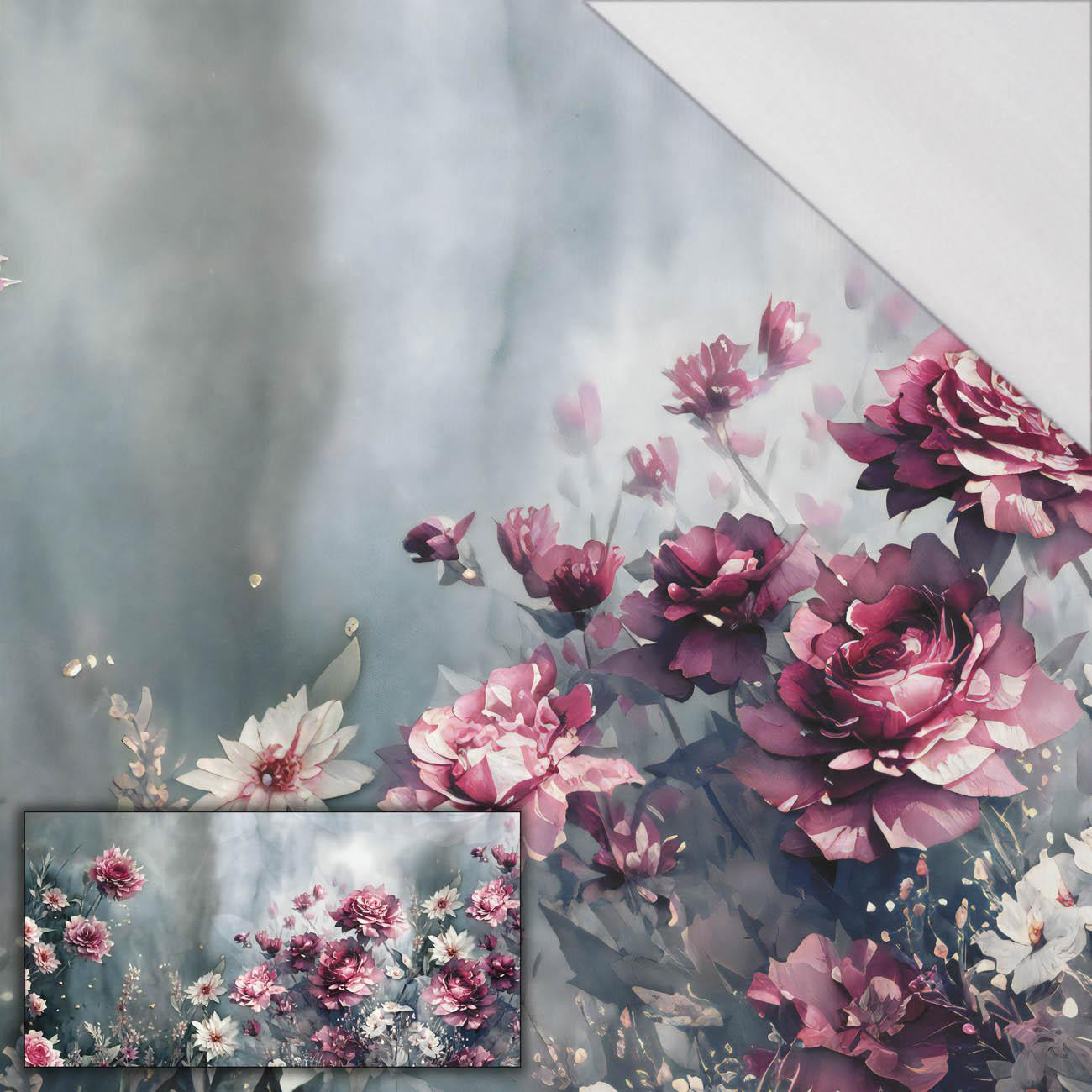 VINTAGE FLOWERS Pat. 4 - PANEL (80cm x 155cm) SINGLE JERSEY