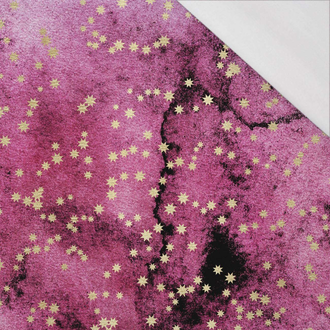 GOLDEN STARS Pat. 1  / WATERCOLOR MARBLE - single jersey with elastane 
