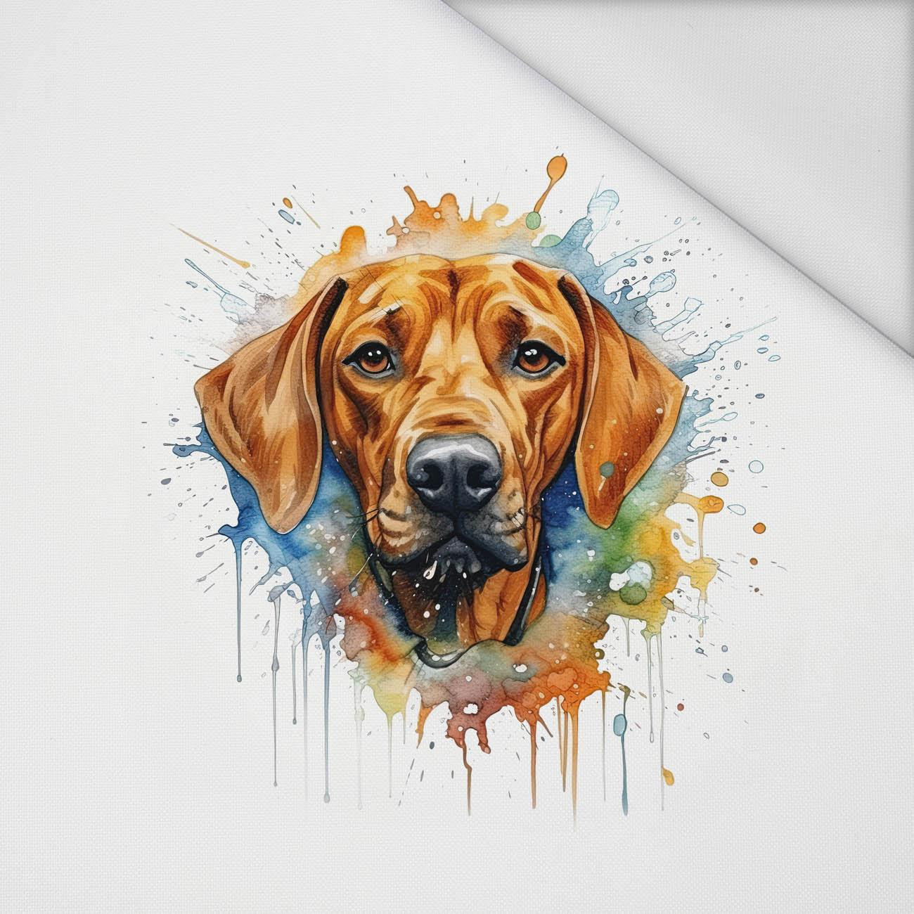 WATERCOLOR RIDGIE - panel (60cm x 50cm) Waterproof woven fabric