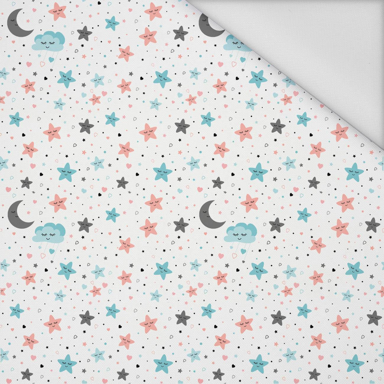 FOLK ROOSTERS / black - Waterproof woven fabric